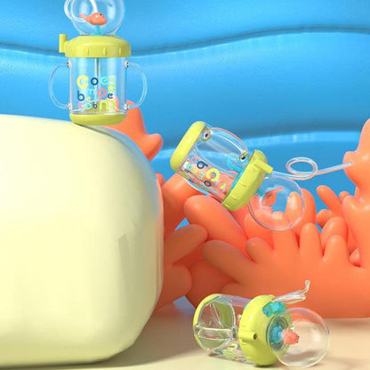 Baby drikkekop med sjovt hval splatter design