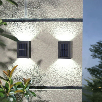 Solcellevæglampe til udendørs belysning