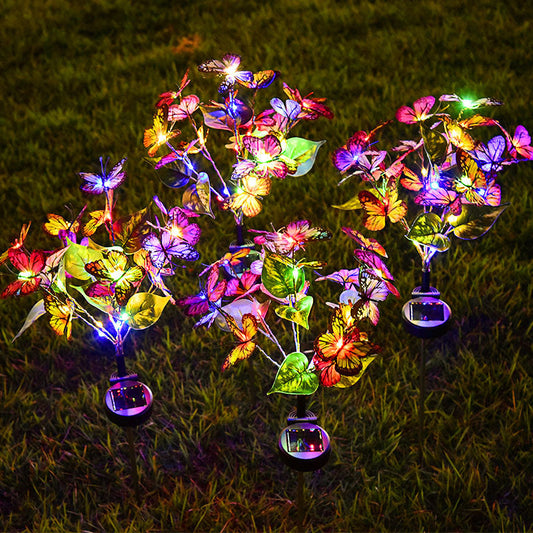 Solcelledrevne sommerfugle havelys - udendørs belysning