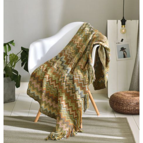 Strikkede tæpper i 24 designs