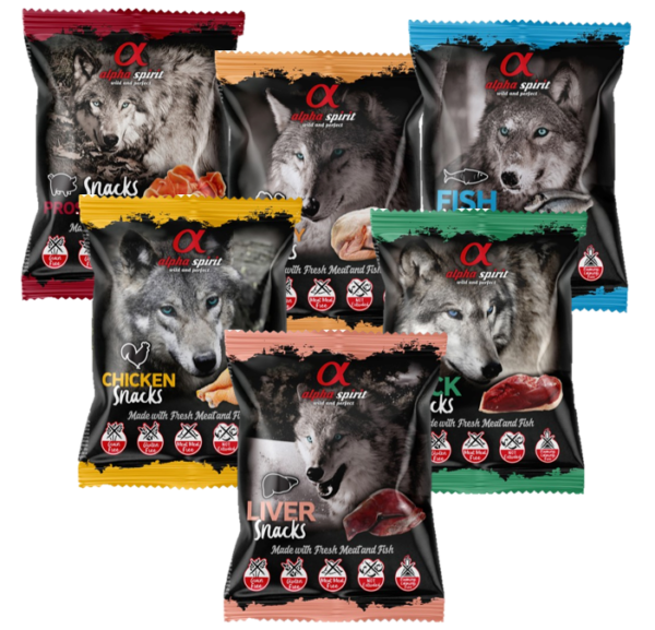 AlphaSpirit Snack. 50g. Flere varianter.