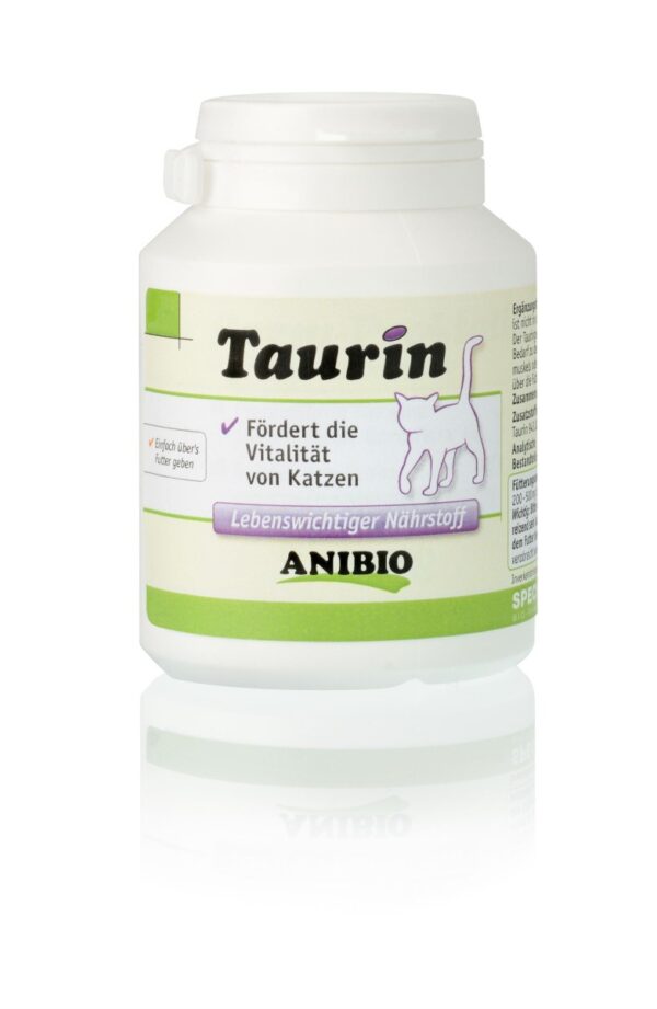 Anibio Taurin pulver til kat. 130gr.