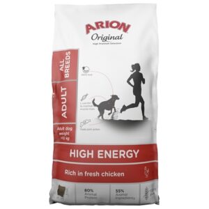 Arion Original High Energy All Breed. Foder til voksen hund. 12kg.