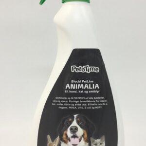 BioCid petline Animalia desinficeringsmiddel spray 750 ml. Til at bekæmpe lopper og lus' levevilkår. 5 % blanding.