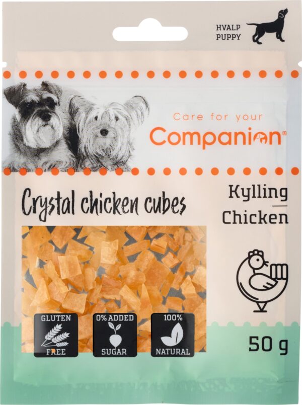 Companion Crystal cubes Puppy (kylling). 50g.