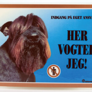 Her vogter jeg Schnauzer