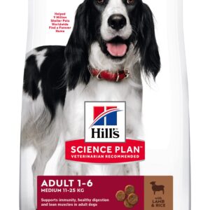 Hill's Science Plan Adult. Medium Breed. Lam&Ris.