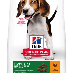 Hill's Science Plan Puppy Medium Breed. Chicken. 12kg.