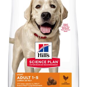 Hill's Science Plan™ Canine Adult Light. Large Breed. Chicken. 12kg.