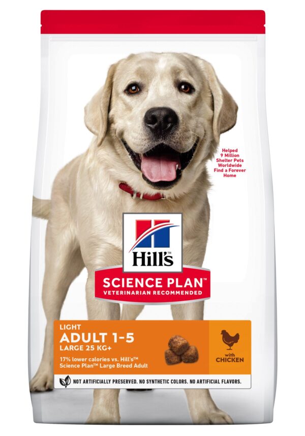 Hill's Science Plan™ Canine Adult Light. Large Breed. Chicken. 12kg.