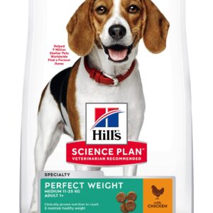 Hill's Science Plan™ Canine Adult Perfect Weight. Medium Breed. Chicken.