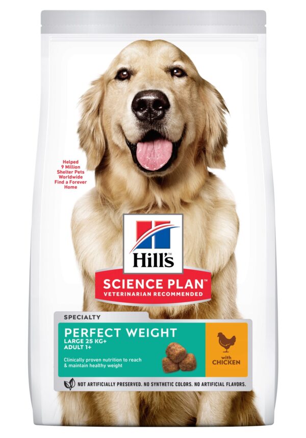 Hill's Science Plan™ Canine Adult Perfect Weight™ Large Breed. Chicken. 12kg.