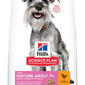 Hill's Science Plan™ Canine Mature Adult 7 + Light. Small&Mini. Chicken. 2