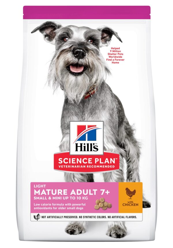 Hill's Science Plan™ Canine Mature Adult 7 + Light. Small&Mini. Chicken. 2