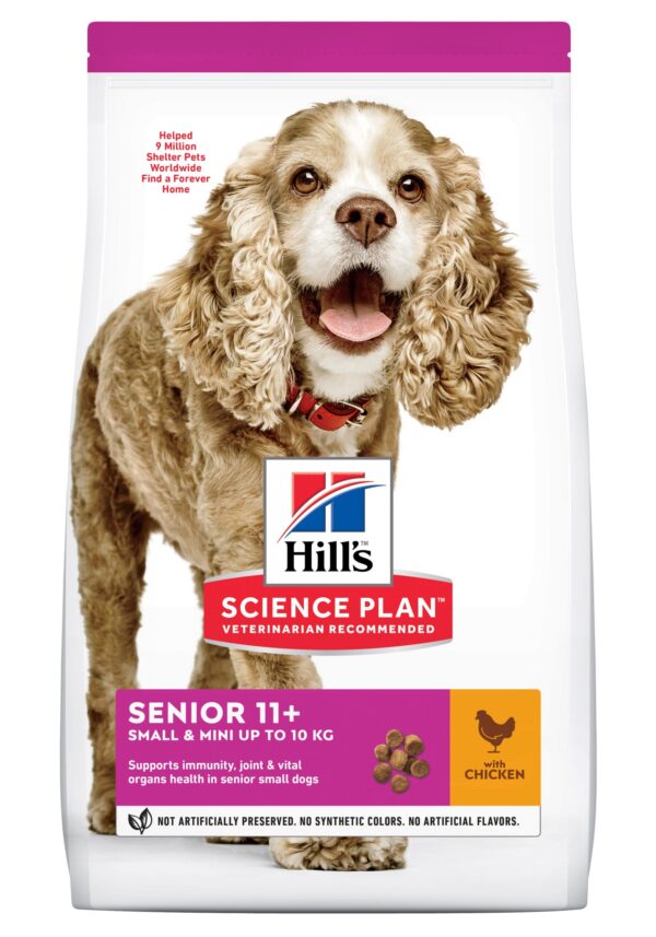 Hill's Science Plan™ Canine Senior 11+ Small & Mini Breed. Chicken. 1