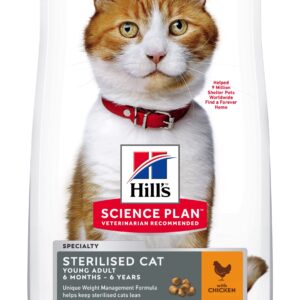 Hill's Science Plan™ Feline Sterilised. Chicken. Fra 6 mdr.