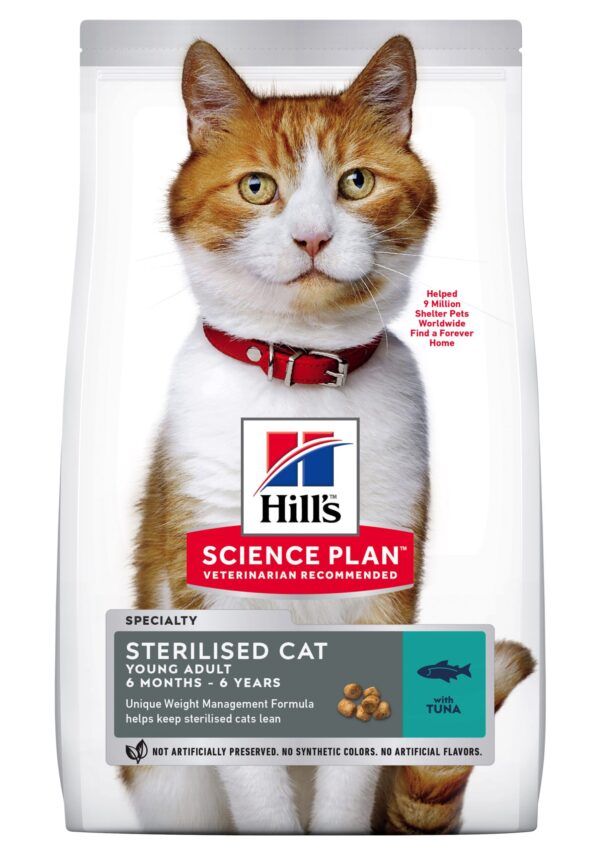 Hill's Science Plan™ Feline Sterilised. Tuna. Fra 6 mdr.