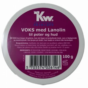 KW Voks med lanolin. Til poter og hud.