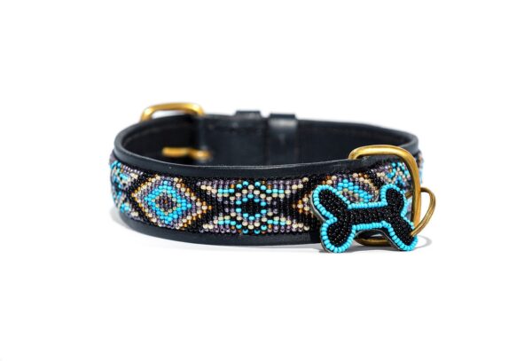 Ombima Turquoise hundehalsbånd Zinj Design