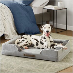 Pawpals Memory foam Hundeseng - L (89x63.5x16cm) / Grå