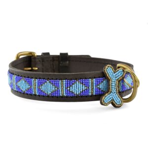 Rafiki blue hundehalsbånd Zinj Design