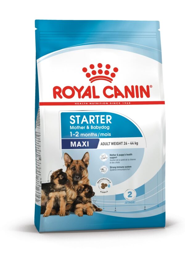 Royal Canin Maxi Starter. Mother & Babydog. Voksenvægt 26-44 kg. hund. (15kg)