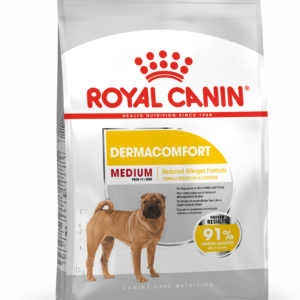 Royal Canin Medium DermaComfort. (irriteret / kløende hud). Hunde over 12 måneder