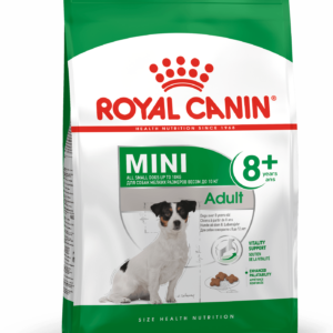 Royal Canin Mini Adult 8+. Hunde over 8 år.