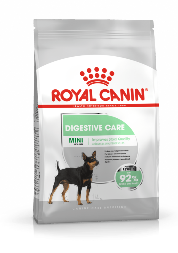 Royal Canin Mini Digestive Care. Adult (1-10 kg) over 10 måneder med følsom fordøjelse.