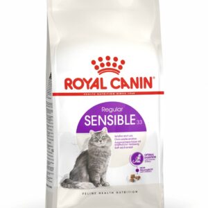 Royal Canin Sensible 33. Til voksne katte over 1 år med følsomt fordøjelsessystem.