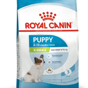 Royal Canin XSmall Puppy - fra 2 til 10 måneder. Voksenvægt op til 4 kg.