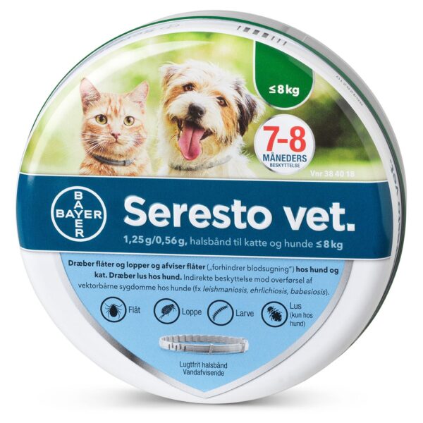 Seresto Vet. kat & hund. (Loppehalsbånd)