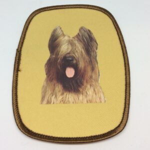 Stofmærke med Briard