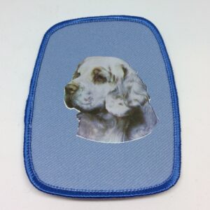 Stofmærke med Clumber Spaniel