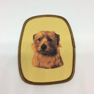 Stofmærke med Norfolk Terrier