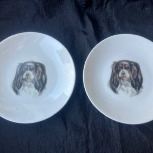 Tallerken med Cavalier King Charles Spaniel. 1stk.