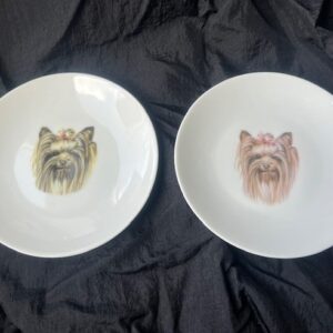 Tallerken med Yorkshire Terrier. 1stk.