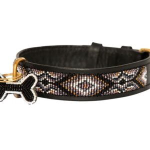 Ombima Black hundehalsbånd Zinj Design