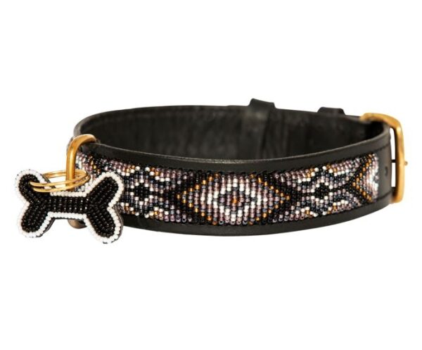 Ombima Black hundehalsbånd Zinj Design