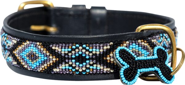 Ombima Turquoise hundehalsbånd Zinj Design