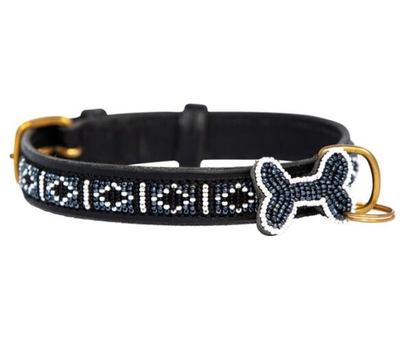 Rafiki black Skinny halsbånd. Zinj Design.