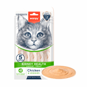 Wanpy Cat Functional Creamy Lickable Treat Kidney Health Kylling & Grøntsager.
