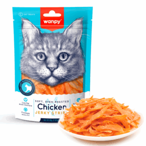 Wanpy Cat Soft Chicken Jerky Strips 80g