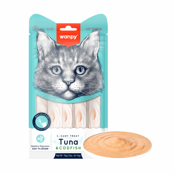 Wanpy Creamy Treat tun og torsk