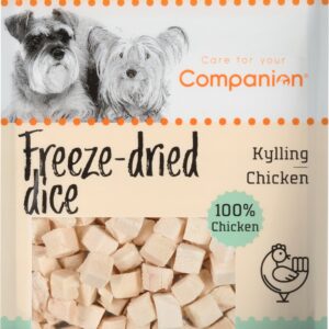 Companion Freeze-dried Dice. 100% kylling.