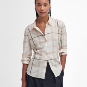Barbour - Dame skjorte - Bredon Check - Winter White/Loden Tartan - 18 (44)