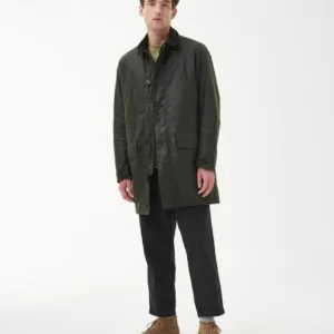 Barbour - Jakke - Herre - Wax Mac - Black/Greenloch Tartan - XXL