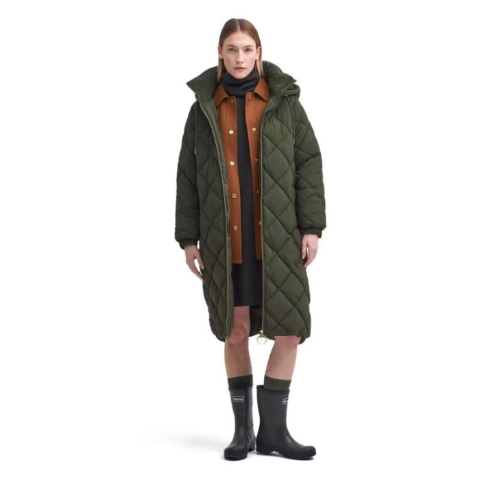 Barbour - Jakke- Kirkton Puffer - Olive - 16 (42)
