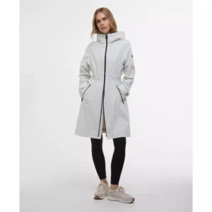 Barbour Kyra Longline Regnjakke  Creme - 18 / Creme