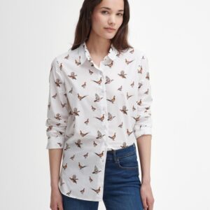 Barbour - skjorte -Safari Shirt - Grouse Print - 16 (42)